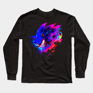 angry sonic Long Sleeve T-Shirt